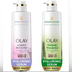 Olay Wicked Holiday Glinda and Elphaba Hydrating Hyaluronic Serum Body Washes
